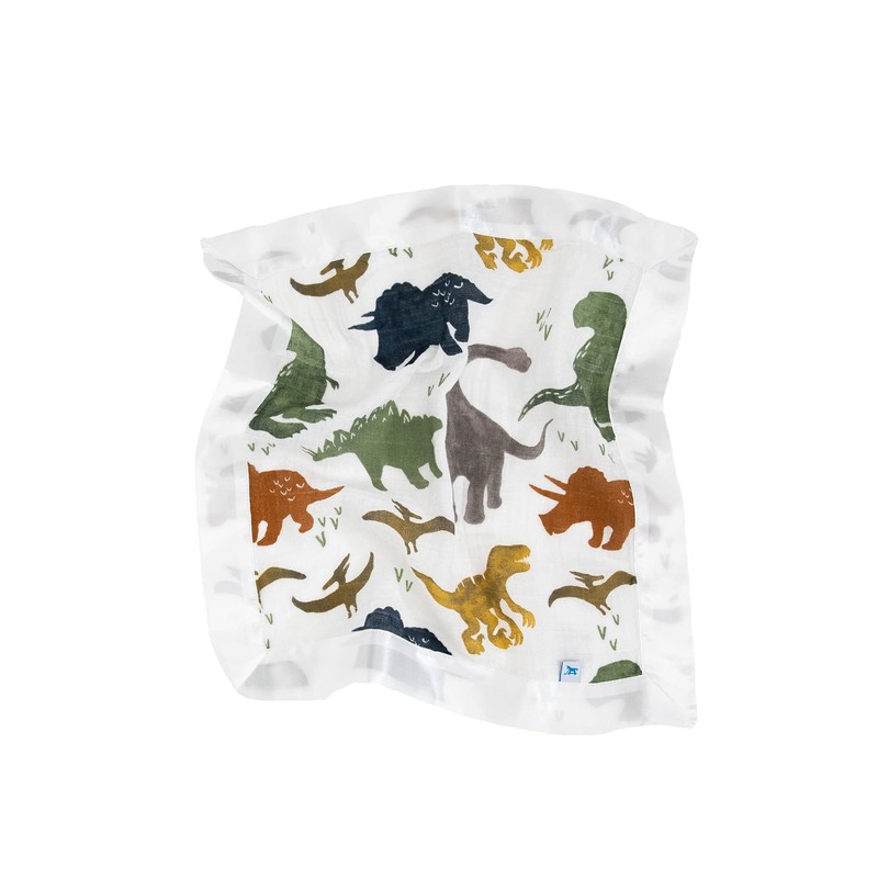 Little Unicorn Cotton Muslin Security Blanket 3 Pack - Dino