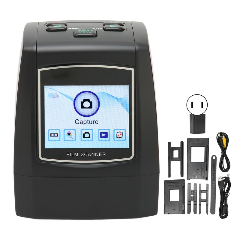 Film Scanner Digital 2.4inches Color LCD Screen Portable Picture Scanner