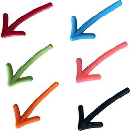 Baoyemes 6 Pieces Arrow Shaped Fridge Magnets, Fridge Decorative Magnets, Removable Message Stickers, Decorative Fridge Magnets Kitchen Whiteboard Message Stickers Posters.