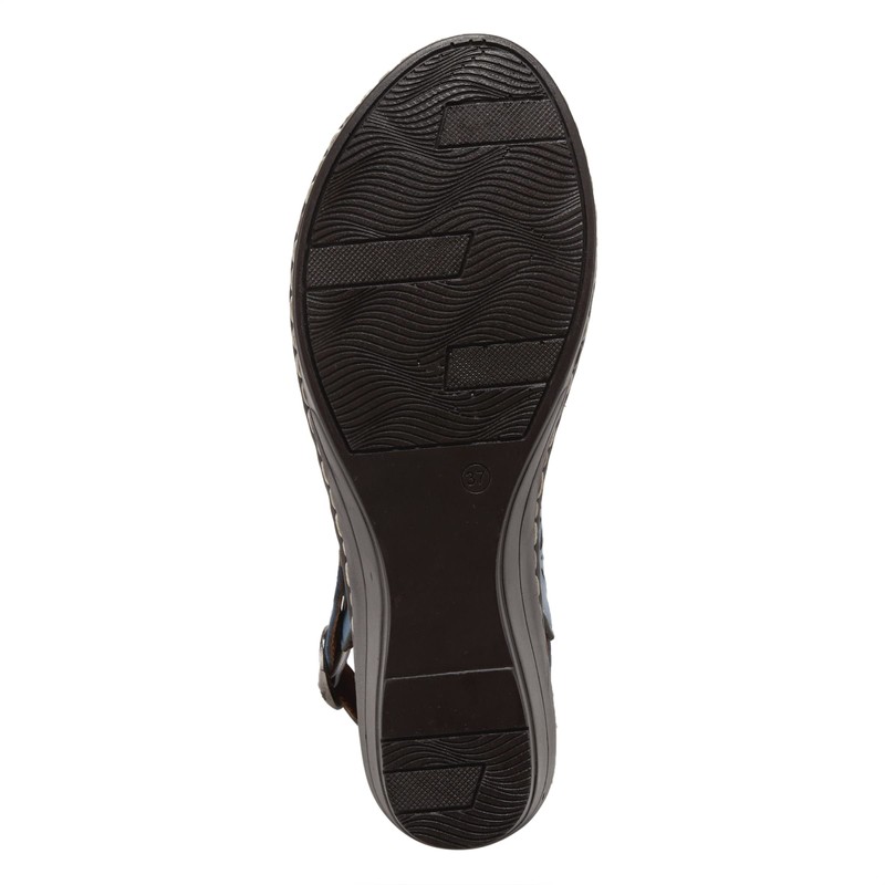 Spring Step Belizana - Sandalias con correa para mujer, Azul,