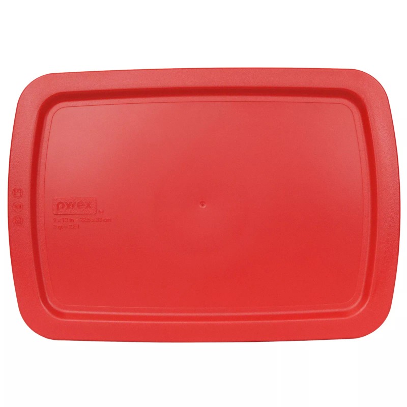 Pyrex 7210-PC 7211-PC and C-233-PC Red Replacement Lids for Bake