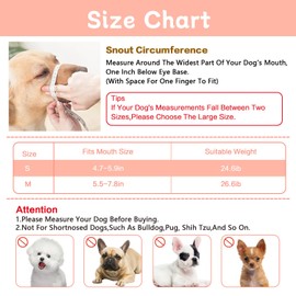 Obfuscate Muzzle for Medium Sized Dog Adjustable Dog Muzzles to Prevent Biting Barking Allows Panting and Drinking 2Pcs (Snout 5.5-7.8 in Black M)