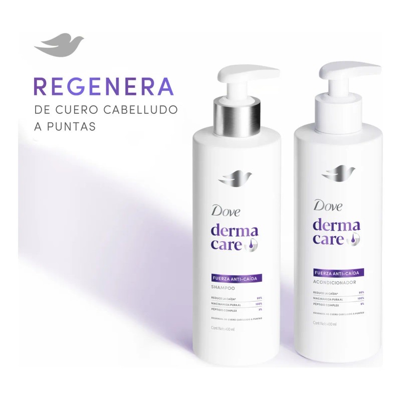 Shampoo Fuerza Anti-Caida Botella de 400ML Dove