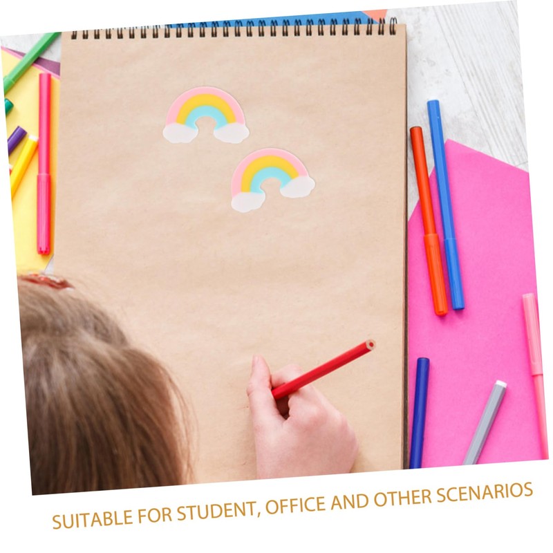 SEWACC 50pcs Rainbow Erasers Mini Erasers for Bulk Erasers Pencil