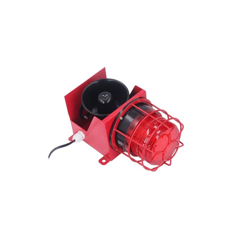 115db Sound Industrial Audible Visual Alarm with IP65 LED Strobe,