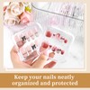 YINGJEE 15 Pcs Press On Nail Storage Box Container, Clear