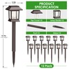 Benany Solar Outdoor Lights, 12 Pack Solar Pathway Lights Waterproof,