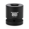 MIXPOWER 1"Drive 13/16" Square Socket, CR-MO, 4-Point, SAE, Black Phosphate