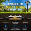 Kritkin 4 Pack Waterproof Direct Burial Cable Junction Box, Resin