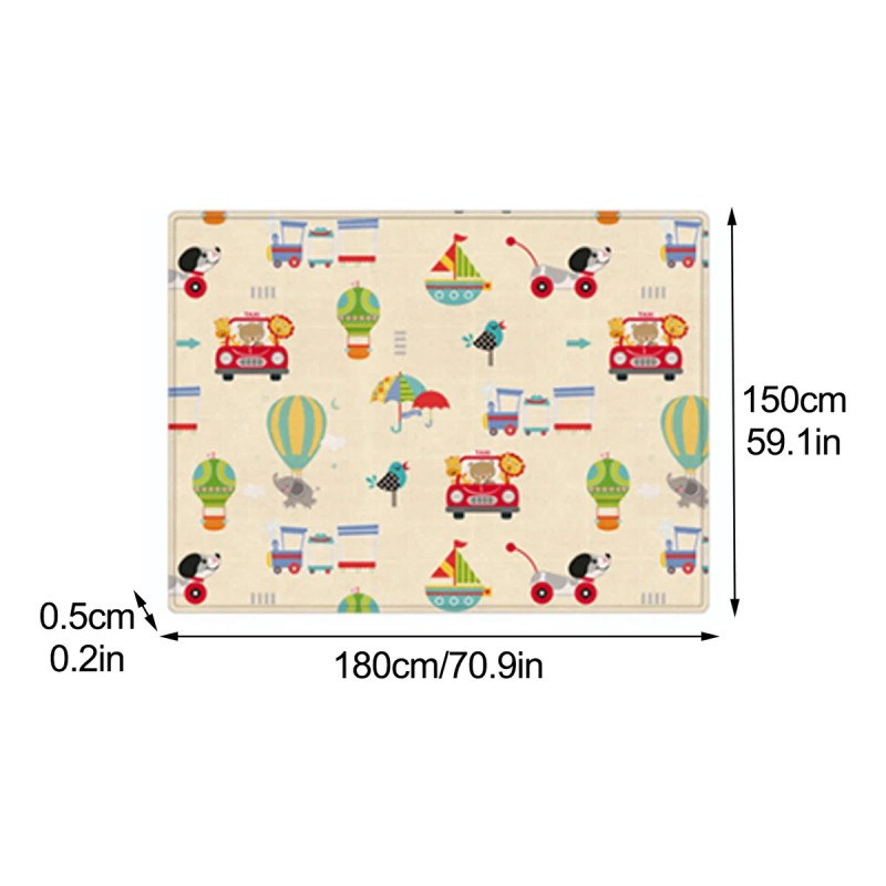 Tapete De Bebe Gateo Multiuso Juegos Seguridad 150x180cm