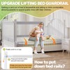 omzer Bed Guard Rail for Toddlers - Foldable Baby Bed