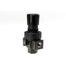 Parker 07R318AC Standard Compressed Air Regulator, 2-125 psi Pressure Range, Face Gauge with (2) Gauge Plugs, 90 scfm, 1/2" NPT