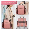 Maletín Maquillaje Yorepek 605000PNK 72 Botellas Rosa 3 Bolsas