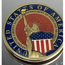 Operation Liberty Shield Home Land Security Challenge Coin March 17 2003