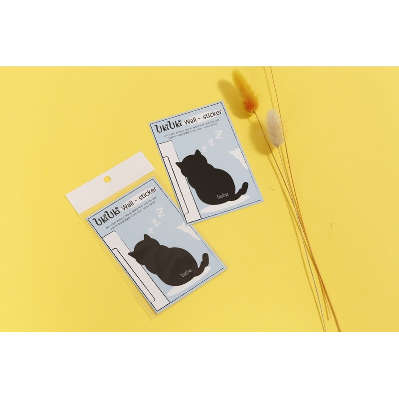 ウキウキ 猫 ウォールステッカー - DIY 超かわいい ラブリー 室内装飾 デカール M