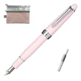 Sailor Fountain Pen (Fine) Shikiori Hisakata with converter ＆ W zipper case(Japan Import) (Sakura)