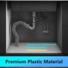 Rackickyer Sink Drain Pipe Kit, 1 Pack Flexible Drain Pipe