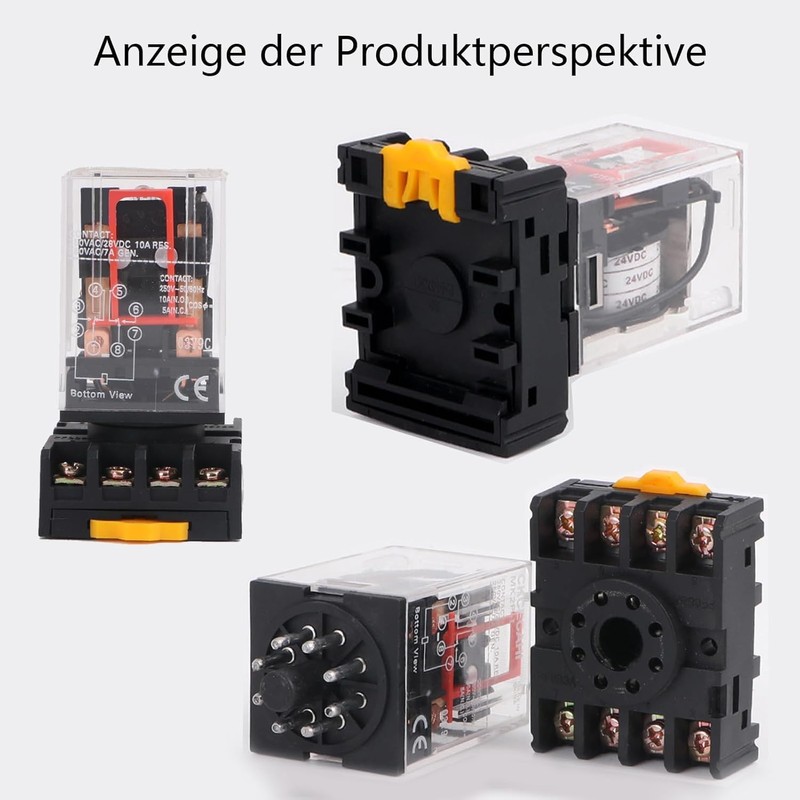 2 pcs MK2P-I Electromagnetic Relay AC 220 V, 8-pin, Coil