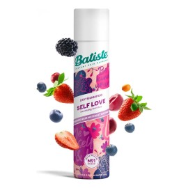 Batiste Shampoo en Seco Self Love con Frutos Rojos 200 ml. Refresca el Pelo Sin Usar Agua, Absorbe el Exceso de Grasa, Brinda Volumen y Textura, Neutraliza Olores. Ahorra Tiempo y Agua. Número 1