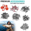 Fishing Accessories Kit,328pcs/286pcs Including Fishing Hooks Copper Sleeves Float Bobber