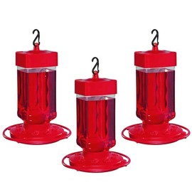 First Nature 3055 32-Ounce Hummingbird Feeder (Set of 3)3