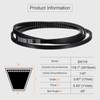 sourcing map BX116 EPDM V-Belt, Raw Edge Cogged Industrial Rubber
