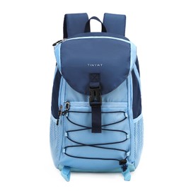 TINYAT Hiking Backpack for Men and Women, Water Resistant Travel Backpack, Trekking Backpack, Daypack for Camping, Climbing, Sports, Blue/T109433-1