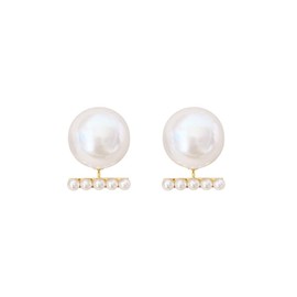 YAZILIND Imitation Pearl Stud Earrings Women Girls Luxury Jewelry for Her, White, 1331E1191