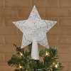 Park Designs White Star Tree Topper 7" | Antique Punched