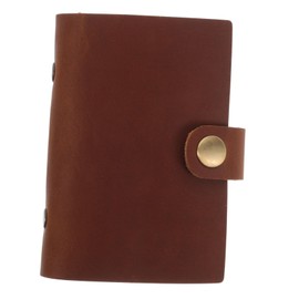 Parliky Slim Leather Card Holder Compact Mini Wallet for Business and Credit Cards Multiple Slots Secure Clip Design for Men and Women Brown