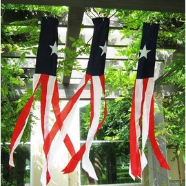 MWS 60" Lot of 2 Texas Nylon Wind Sock Windsock