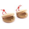 TIGER CAS14-NT Wooden Castanets - Finger Clackers Clappers - Two