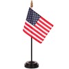 Wuliim Premiun USA Desk Flag Set - 4 x 6