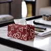 KUIFORTI Love Heart Tissue Box Valentines Day Leather Tissue Box