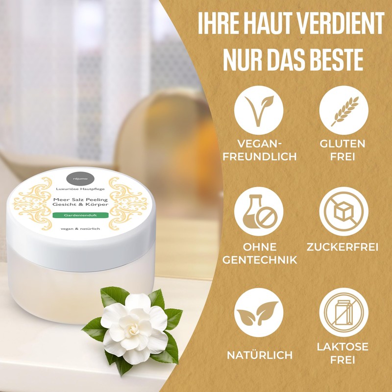 Salt Scrub for Face and Body for Gentle and Smooth