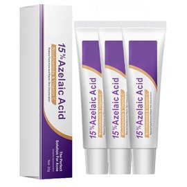 Crema Ácido Azelaico, Suero Facial Con Ácido Azelaico Al 15%, Suero Ácido Azelaico, Crema Hidratante Facial, Calma La Piel, Elimina El Acné, Reduce Las Imperfecciones Y Rejuvenece La Piel (3 Pcs)