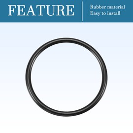 QUARKZMAN Nitrile Rubber O-Ring Rubber Seal 45 mm x 38.8 mm x 3.1 mm for Tap Plumbers Repair Seal Connection, Black Pack of 10
