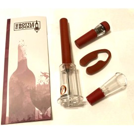 The Bottle Rocket Air Pressure Pump Bottle Opener with Foil Cutter,Aerator Pourer,Vacuum Stopper