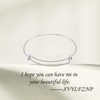Silver Expandable Bangle Bracelets Adjustable Stainless Steel Wire Blank Set