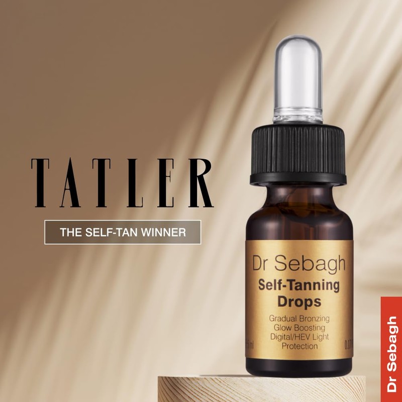 Dr Sebagh Self-Tanning Drops Travel Size- Streak-Free, Scent-Free and Sun-Free