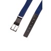 Junior/Childrens 5-15 Years Adjustable Elasticated Belt with Buckle/Leather Fittings. Blue