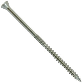 #9 x 4 Silver Star Stainless Steel Trim Head Screw Torx/Star Drive Head - Stainless Steel Trim Head Wood Screws - (5 POUNDS - 325 Approx. Screw Count)