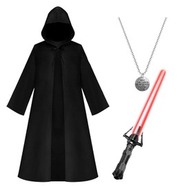 Maryparty Jedi Costume Adult Jedi Uniform Jedi Robe Christmas Cosplay Party Knight Hoodie Costume Uniform Fancy Dress Unisex