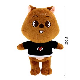DUYAZHENLAODA Skzoo Plush Toy Skzoo Medium Soft Toy Cute Cartoon Stuffed Animal Dolls 20cm Cartoon Animal Figures Collection Collectible Kpop Group Plush-For Boys & Girls & Game Lovers (Brown bear)