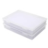 HENGBIRD 2 Pack Multipurpose Plastic Storage Box with Locking Lids