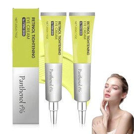 20ML Retinol Shot Tightening Serums，Crema reafirmante con retinol， Tightening Booster Cream,Suero hidratante para rostro y ojos, mejora la elasticidad de la piel, reduce las líneas finas y arrugas, adecuado para todo tipo de piel (2pcs)