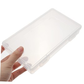 DOITOOL 2Pcs Transparent Cards Organizer Cases Durable Plastic Storage Boxes for Photos and Postcards Multipurpose Storage Easy Visibility High Grade Material