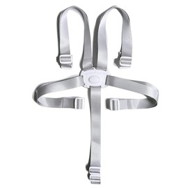 USTNIR 1 x 5-point safety belt, high chair, multifunctional child safety belt, high chair strap for buggy, child seat, pram and high chair, grey
