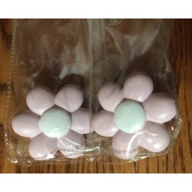 Naptime 2 Pair Naptime Finials~4 Total~Pink-Whi