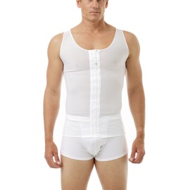 Underworks Mens Gynecomastia Chest Binder Vest X-Large White
